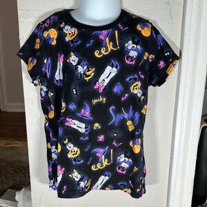 Disney Glow-in-the-Dark Black and Purple Short Sleeve Tee